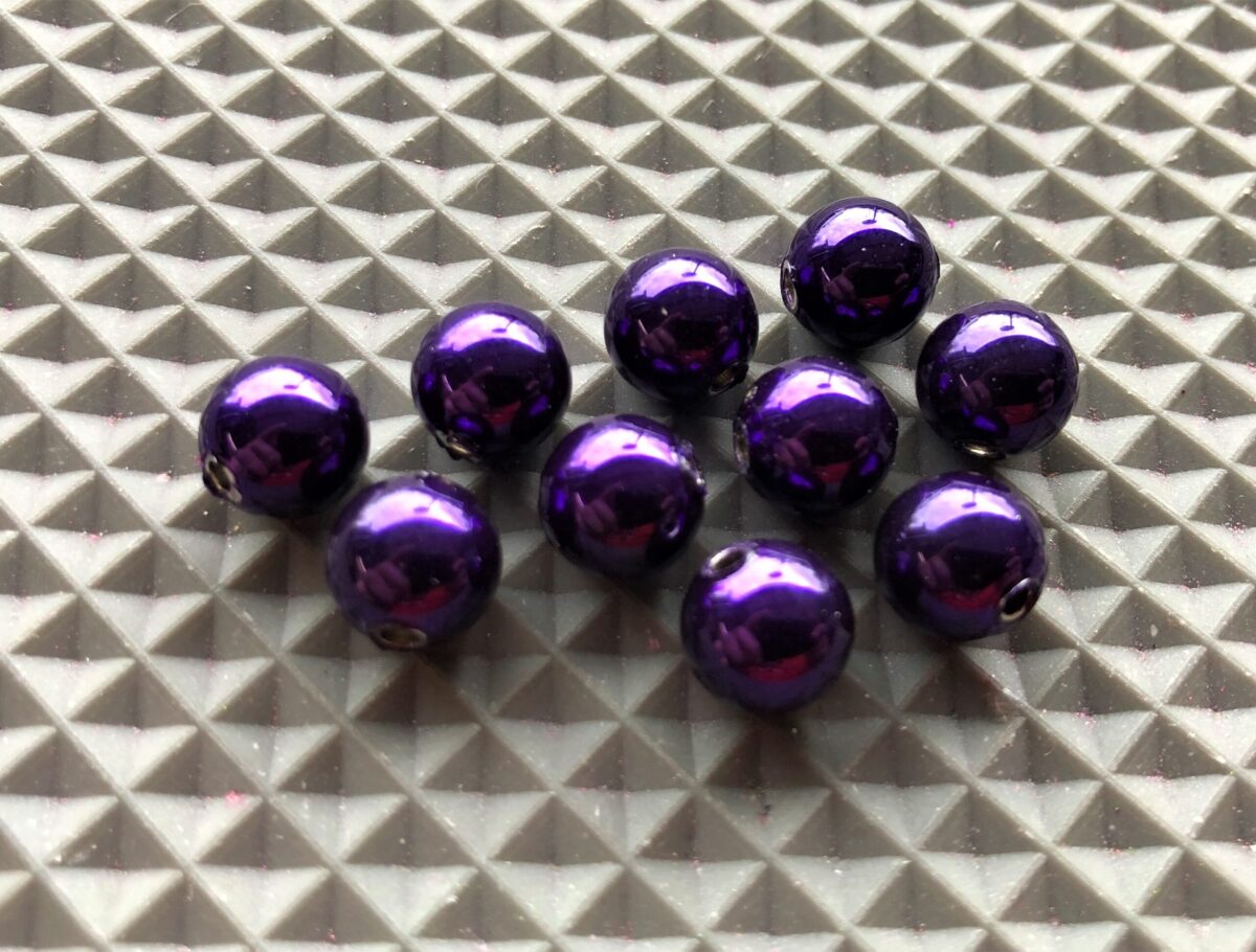 Brass Bead Heads - Metallic Purple